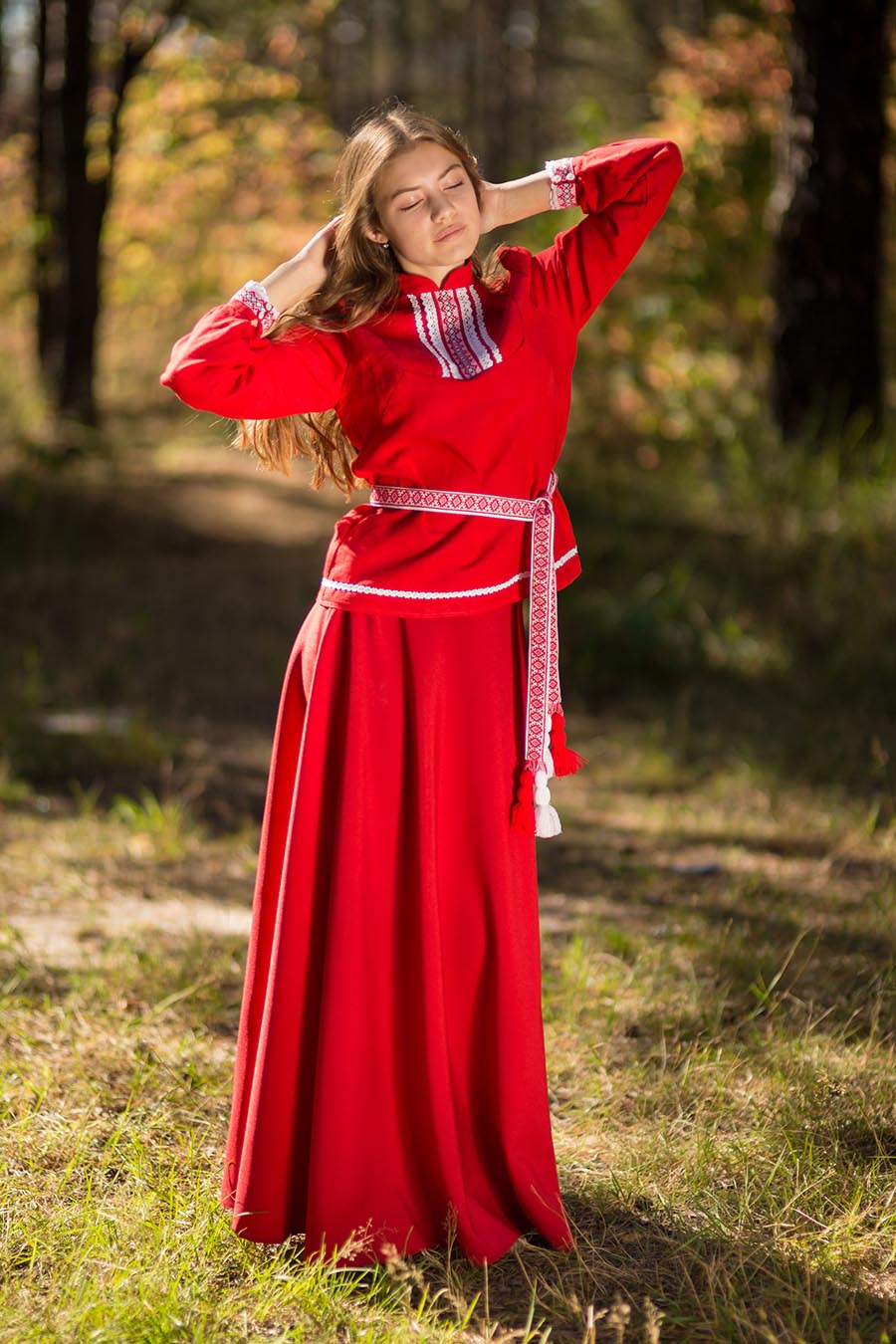 Underwear Women in Slavic costumes in Kum