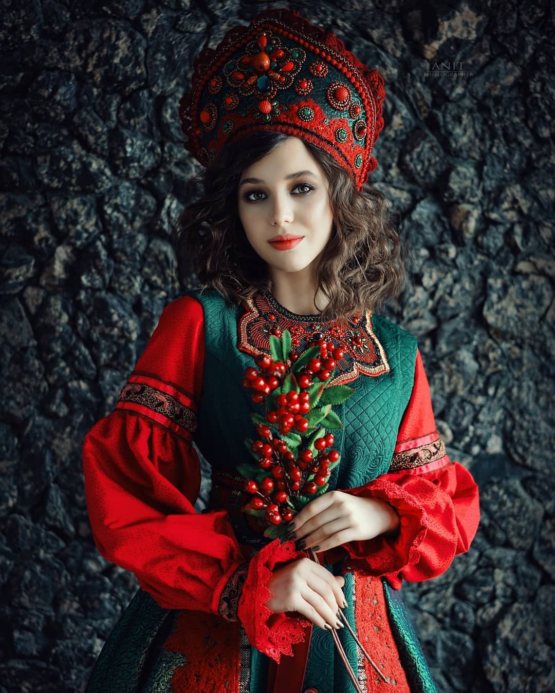 Nude girl Women in Slavic costumes in Kum